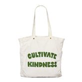 Green | Front of green Holiday Cultivate Kindness Tote